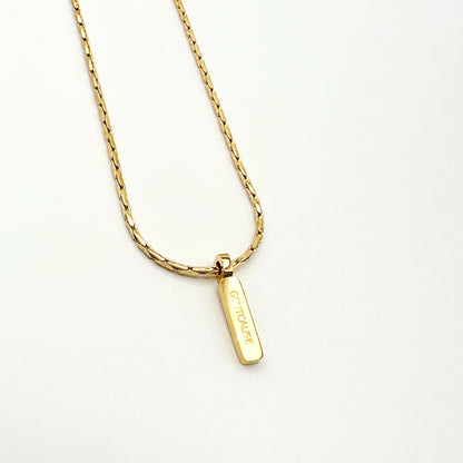 Wire Chain Necklace | Adjustable 18K Gold-Plated