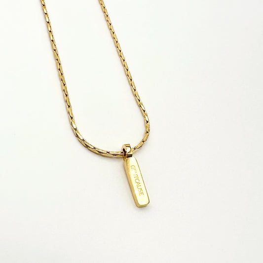 Wire Chain Necklace | Adjustable 18K Gold-Plated