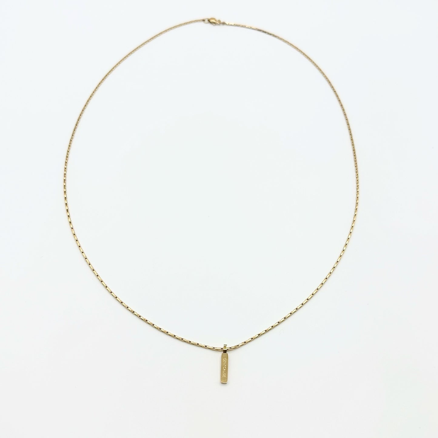 Wire Chain Necklace | Adjustable 18K Gold-Plated