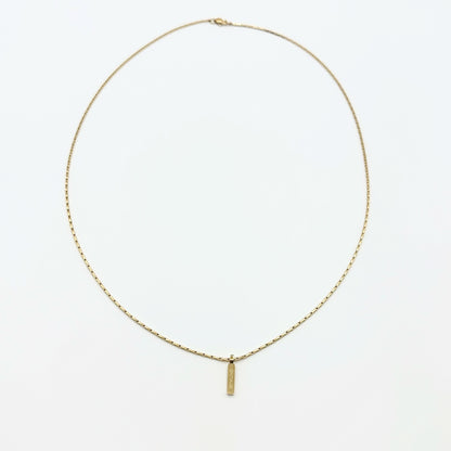 Wire Chain Necklace | Adjustable 18K Gold-Plated