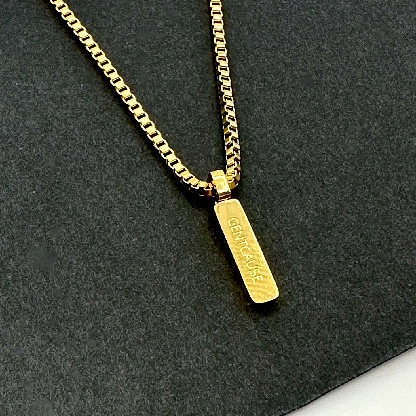 Box Chain Necklace | Adjustable 18K Gold-Plated