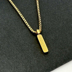 Box Chain Necklace | Adjustable 18K Gold-Plated Men Necklace