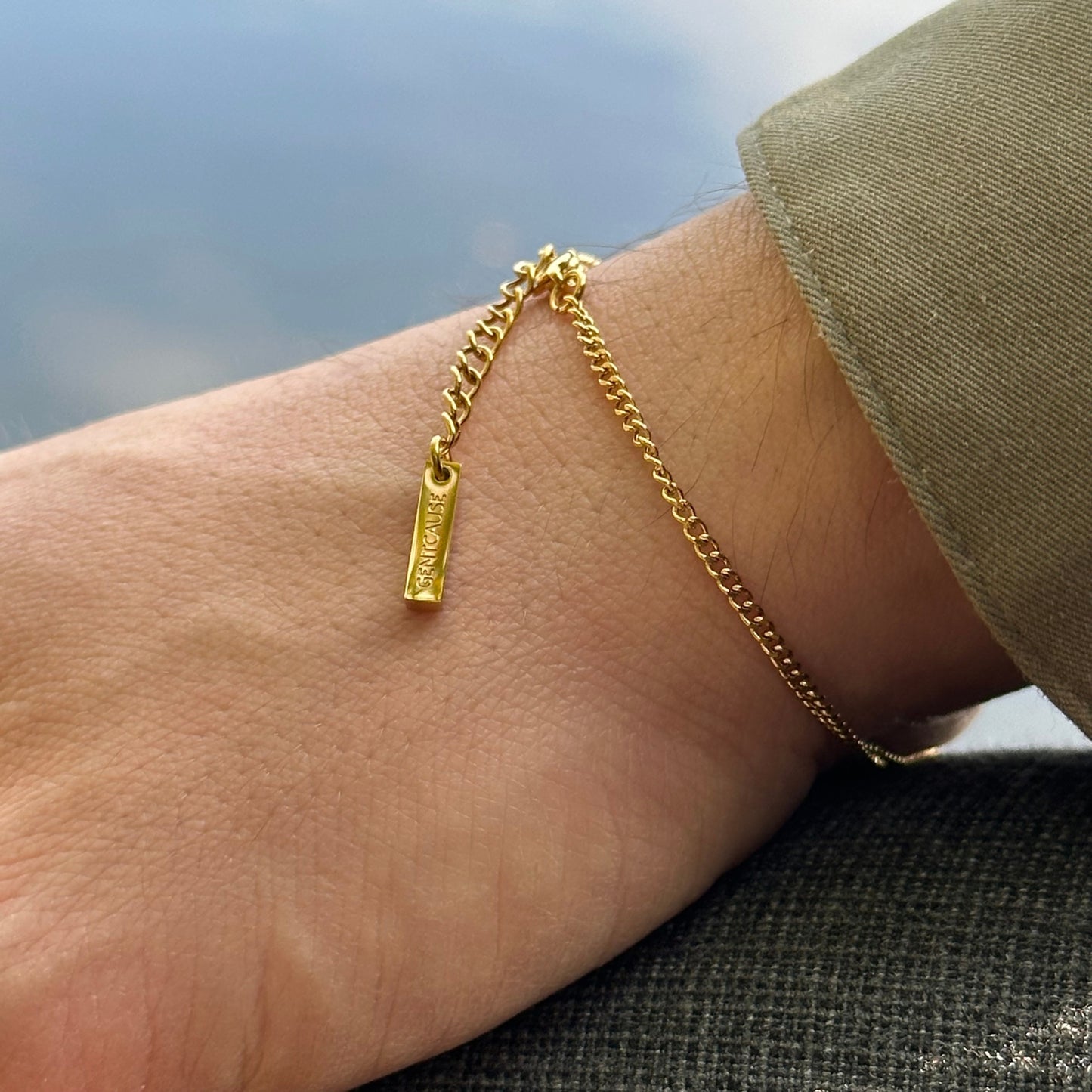 Classic Chain Bracelet | Adjustable 18K Gold-Plated