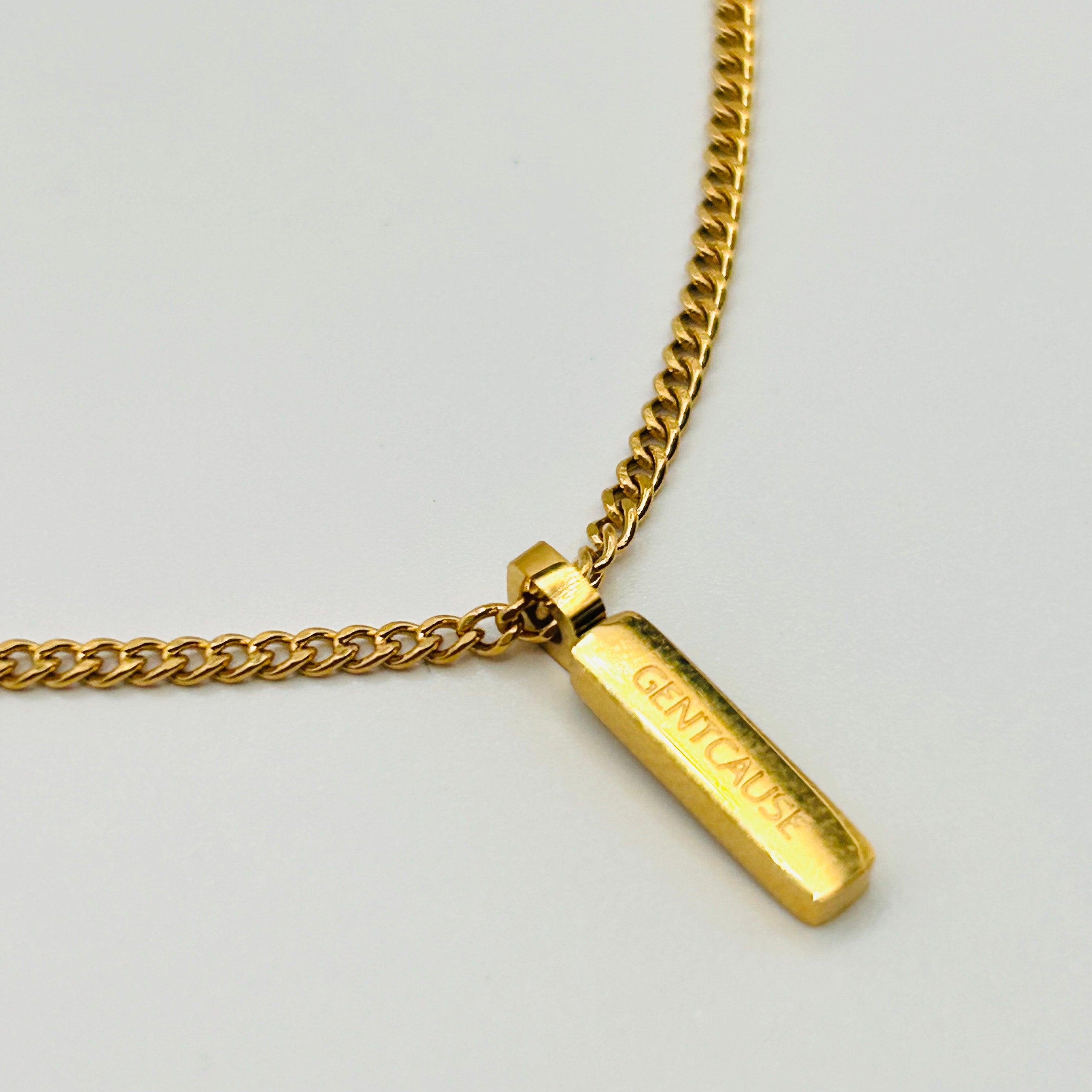 Classic Chain Necklace | Adjustable 18K Gold-Plated Men Necklace