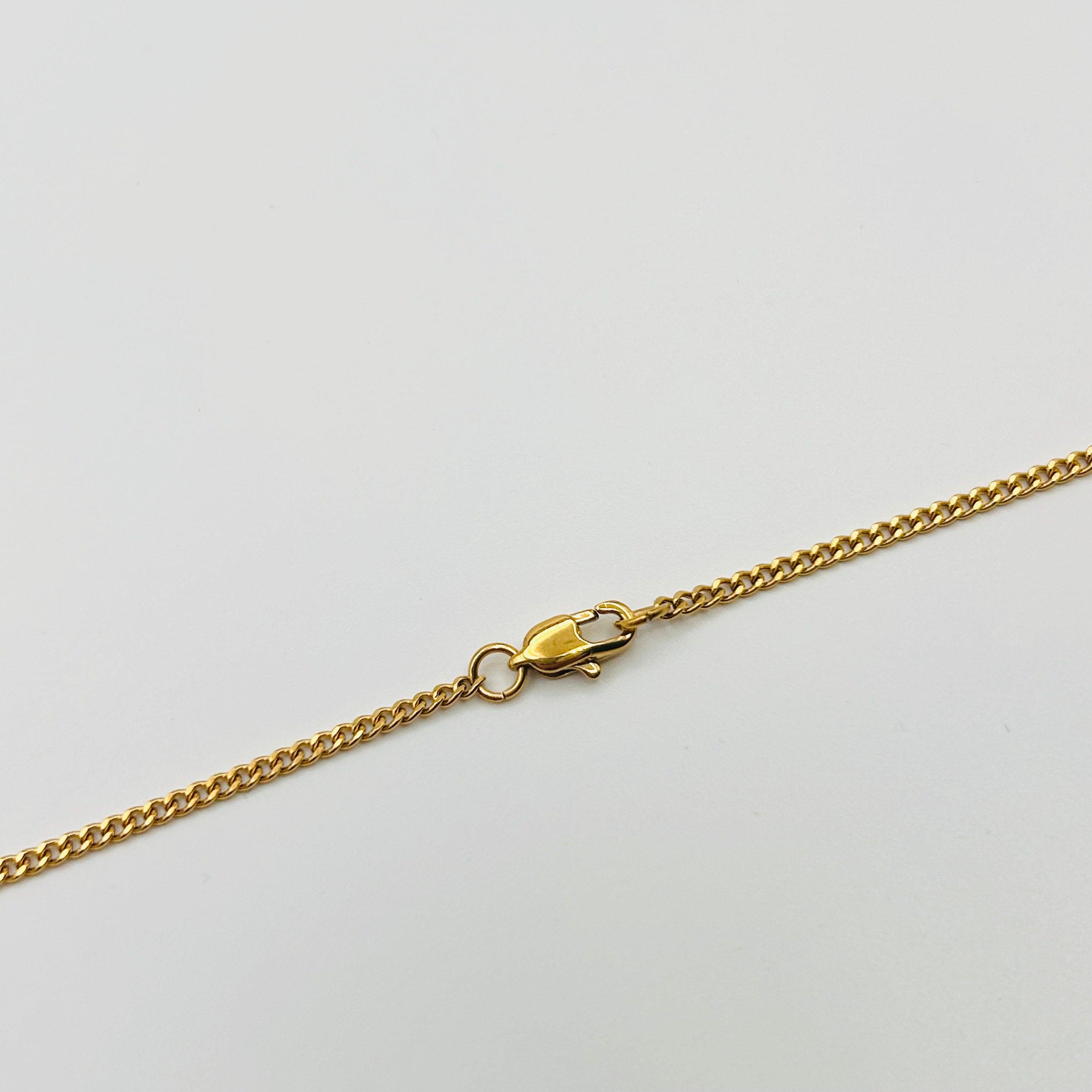 Classic Chain Necklace | Adjustable 18K Gold-Plated Men Necklace