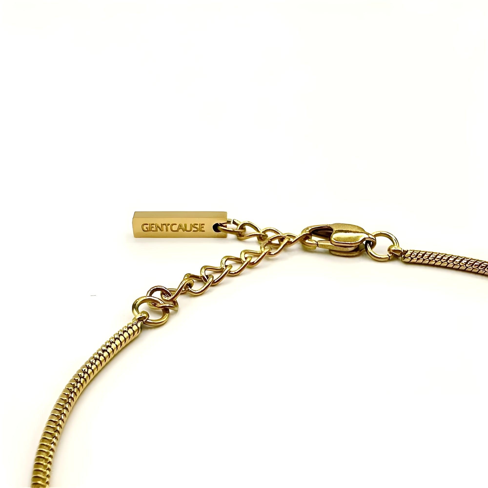 Snake Chain Bracelet | Adjustable 18K Gold-Plated Men Bracelet