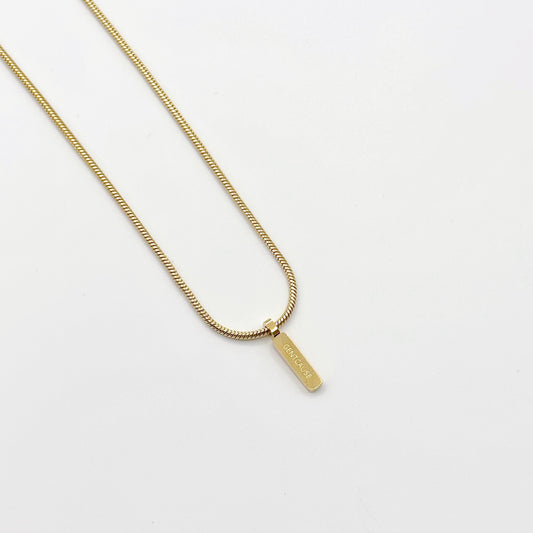 Snake Chain Necklace | Adjustable 18K Gold-Plated