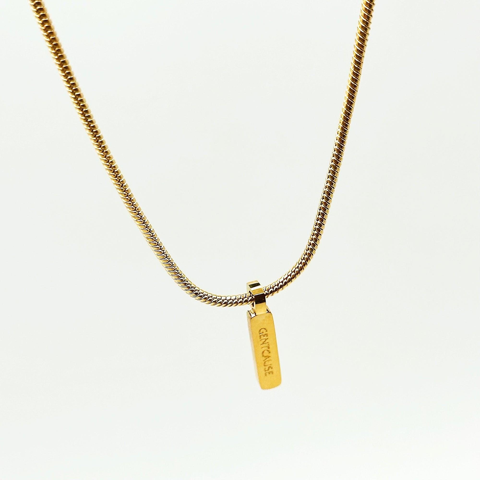 Snake Chain Necklace | Adjustable 18K Gold-Plated